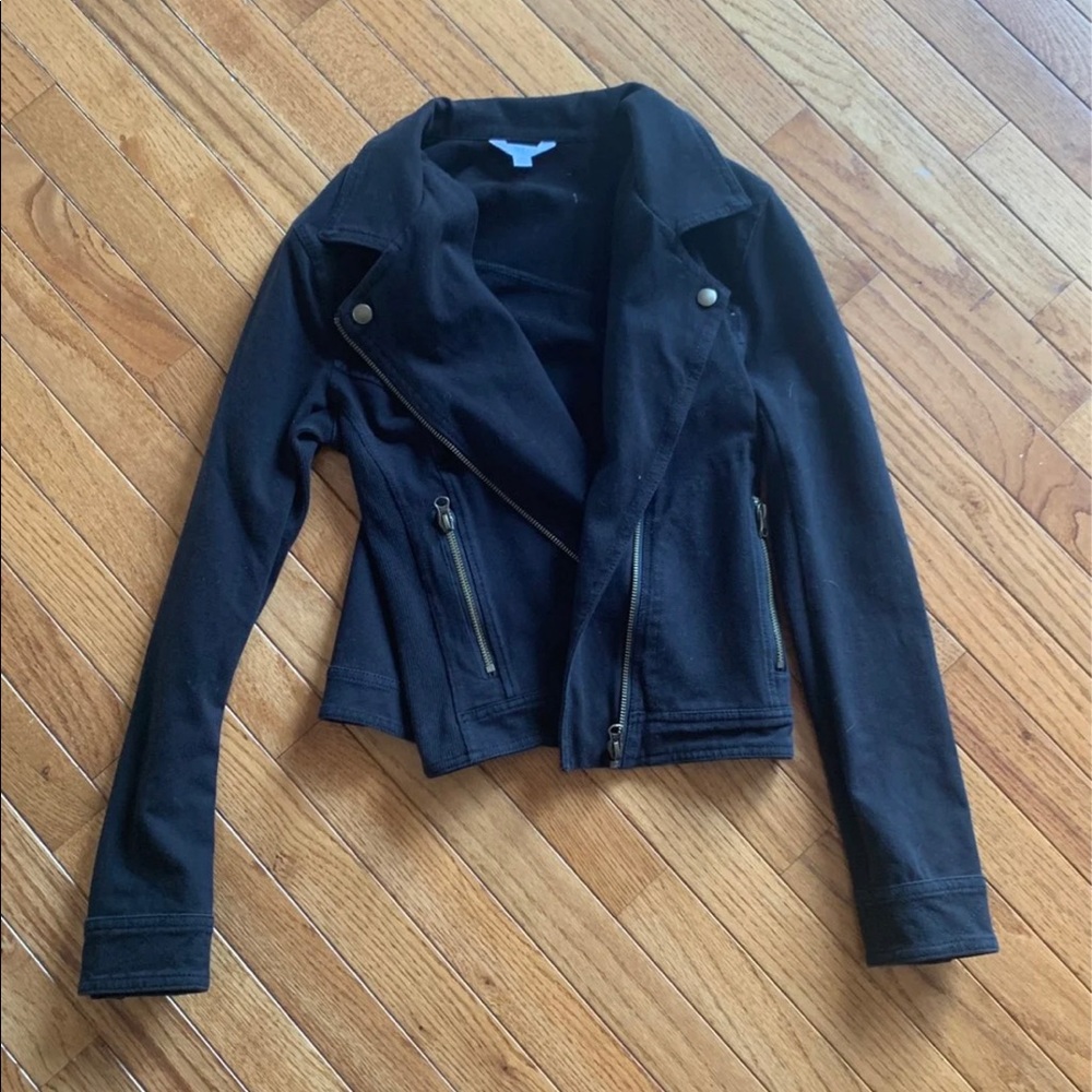 Black motto jacket